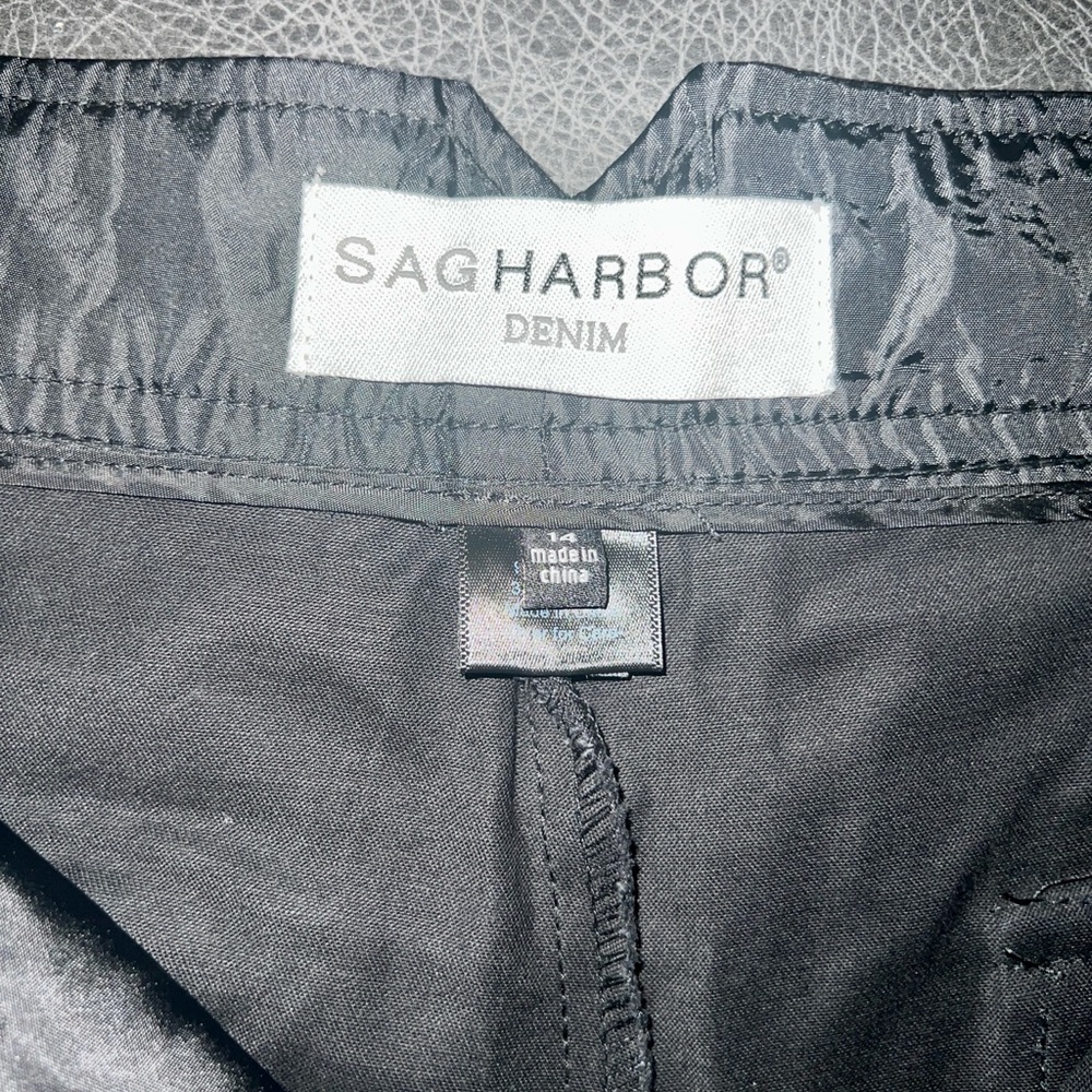 Sag Harbor Black Denim Shorts